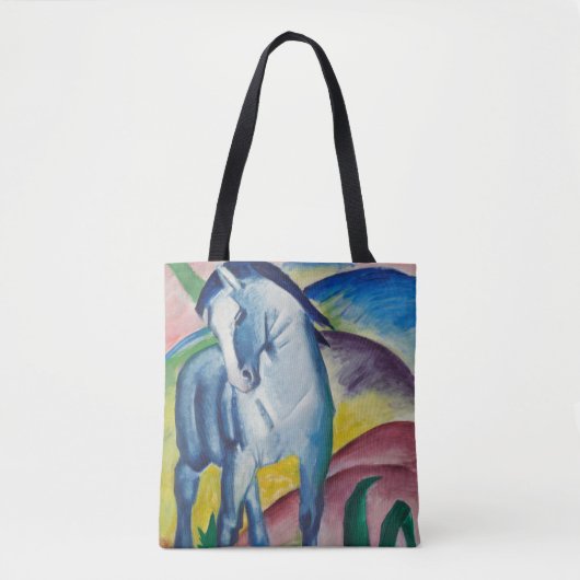 Blue Horse van Franz Marc, Kunst Tote Bag (Voorkant)