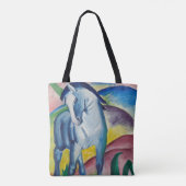 Blue Horse van Franz Marc, Kunst Tote Bag (Achterkant)