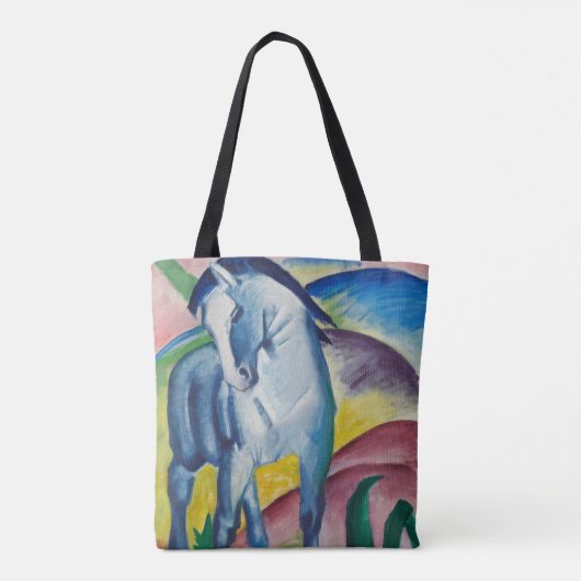 Blue Horse van Franz Marc, Kunst Tote Bag (Achterkant)