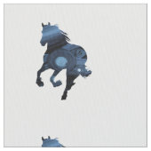 Blue Horses stof (Close Up)