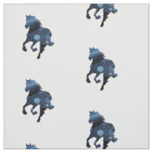 Blue Horses stof (Swatch)