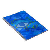Blue Horus Eye-Notitieboek Notitieboek (Rechterzijde)