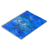 Blue Horus Eye-Notitieboek Notitieboek (Linkerzijde)
