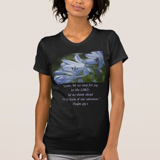 Blue Hosta Trumpets T-shirt (Voorkant)