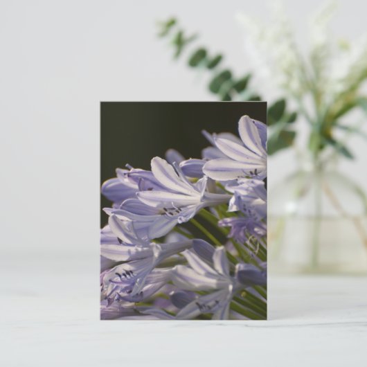 Blue Hostas Briefkaart (Staand voorkant)