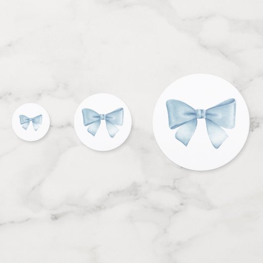 Blue Hot Air Ballon Baby shower Confetti (Achterkanten)