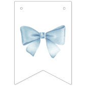 Blue Hot Air Ballon Baby shower Vlaggetjes (Eerste vlag)