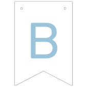 Blue Hot Air Ballon Baby shower Vlaggetjes (Derde vlag)