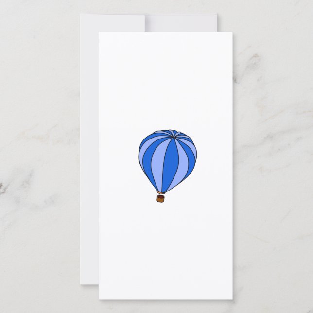 Blue Hot Air Ballon Cartoon (Voorkant)