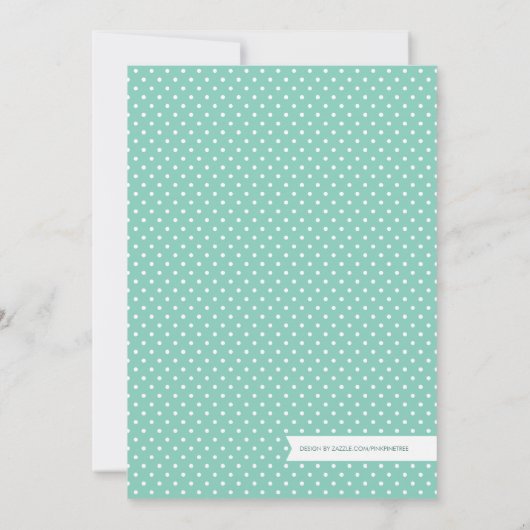 Blue Hot Air Ballon doop uitnodiging (Achterkant)