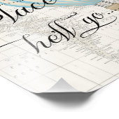 Blue Hot Air ballon Nursery Wall Art Foto Afdruk (Hoek)