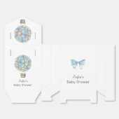 Blue Hot Air BallonBoy Baby shower Bedankdoosjes (Ongevouwen)