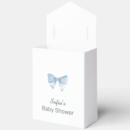 Blue Hot Air BallonBoy Baby shower Bedankdoosjes (Open)