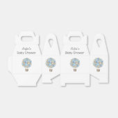 Blue Hot Air BallonBoy Baby shower Bedankdoosjes (Uitgevouwen)