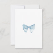 Blue Hot Air BallonBoy Baby shower Bedankkaart (Achterkant)