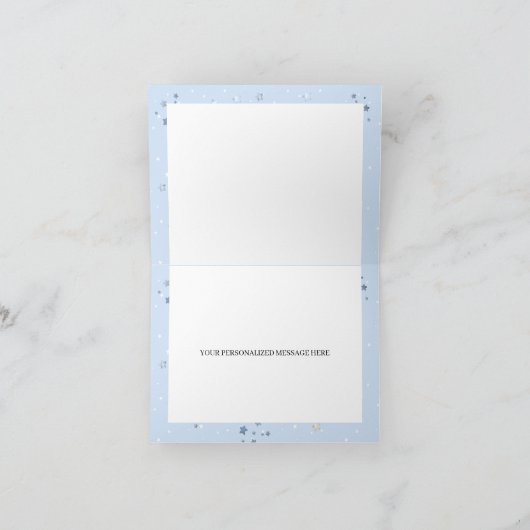 Blue Hot Air ballons Teddy Bear Hartelijk dank (Binnen)