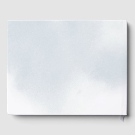 Blue Hot Air Balloon Baby shower Gastenboek (Achterkant)