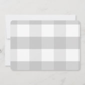 Blue Hot Air Balloon Up en Away Baby shower Kaart (Achterkant)