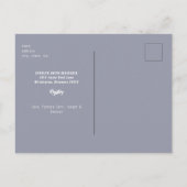 Blue Hot Chocolate Rustic Baby Het is een koude do Briefkaart (Achterkant)