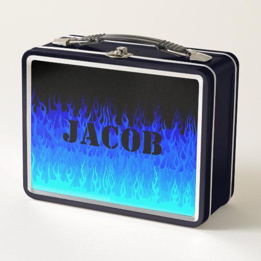 Blue Hot Rod Flames (Voorkant)