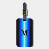 Blue Hot Rod Flames Bagagelabel (Voorkant verticaal)