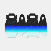 Blue Hot Rod Flames Bedankdoosjes (Uitgevouwen)