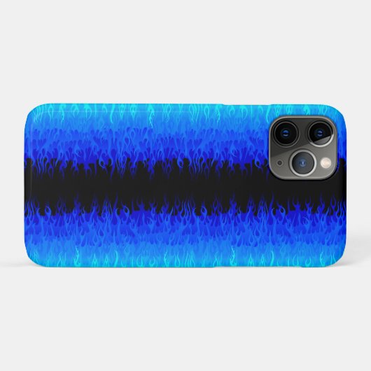 Blue Hot Rod Flames Case-Mate iPhone Case (Achterkant (horizontaal))