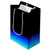 Blue Hot Rod Flames Medium Cadeauzakje (Voorkant Gekanteld)