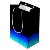 Blue Hot Rod Flames Medium Cadeauzakje (Achterkant Gekanteld)