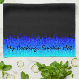 Blue Hot Rod Flames - Mijn kookplaat heet Theedoek