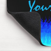 Blue Hot Rod Flames Muismat (Hoek)