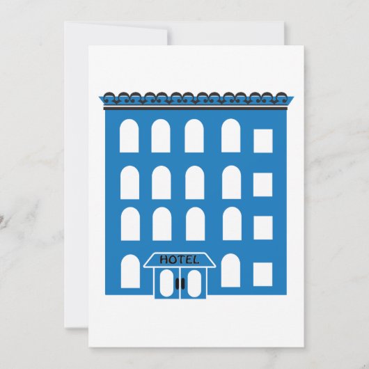 Blue Hotel Building Kaart (Voorkant)