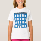 Blue Hotel Building T-shirt (Voorkant)