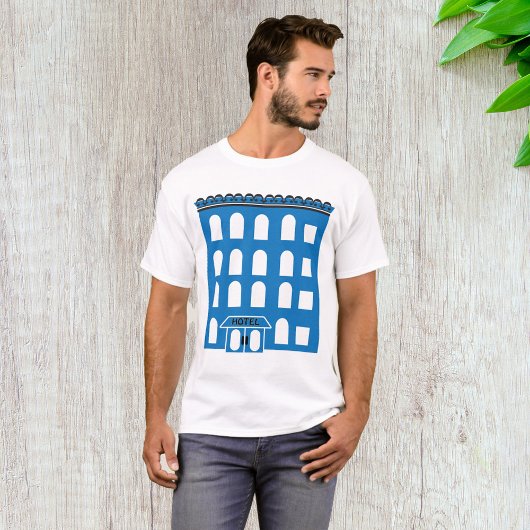 Blue Hotel Building T-shirt