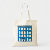 Blue Hotel Building Tote Bag (Voorkant)