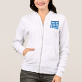Blue Hotel Building Women Full-Zip Hoodie (Voorkant)