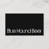 Blue Hound Beer Visitekaartje (Achterkant)