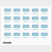 Blue Houndstooth Dank je Stickers (Vel)