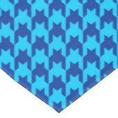 Blue Houndstooth Plaid-controle Tafelkleed (Gekanteld)