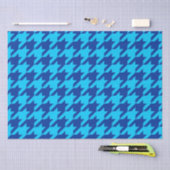 Blue Houndstooth Plaid-controle Tissuepapier (Craft)