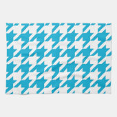 Blue Houndstooth Theedoek (Horizontaal)