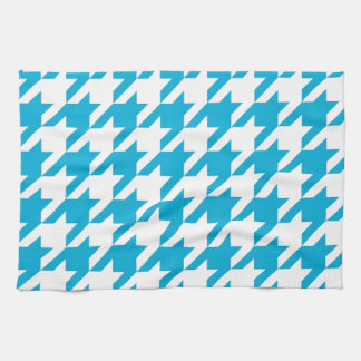 Blue Houndstooth Theedoek