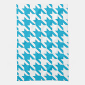 Blue Houndstooth Theedoek (Verticaal)