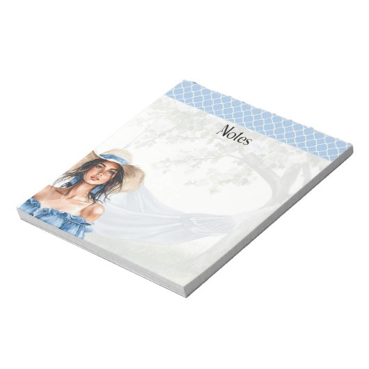 Blue Hour Blooms: Soft & Serene Notes Collectie Notitieblok (Linkerzijde)