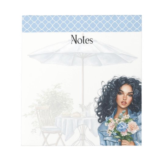 Blue Hour Blooms: Soft & Serene Notes Collectie Notitieblok (Voorkant)