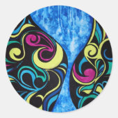 Blue Hour Glass Sticker (Voorkant)