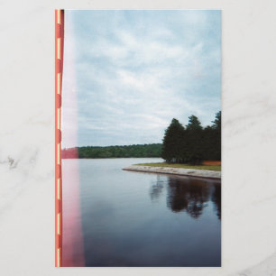 Blue Hour Lake Briefpapier