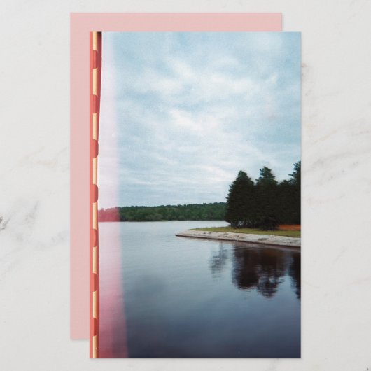  Blue Hour Lake Briefpapier (Voorkant / Achterkant)