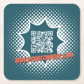 Blue House Cleaning Service Custom WWW Kartonnen Onderzetters (Voorkant)