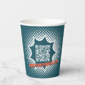 Blue House Cleaning Service Promotion Papieren Bekers (Achterkant)